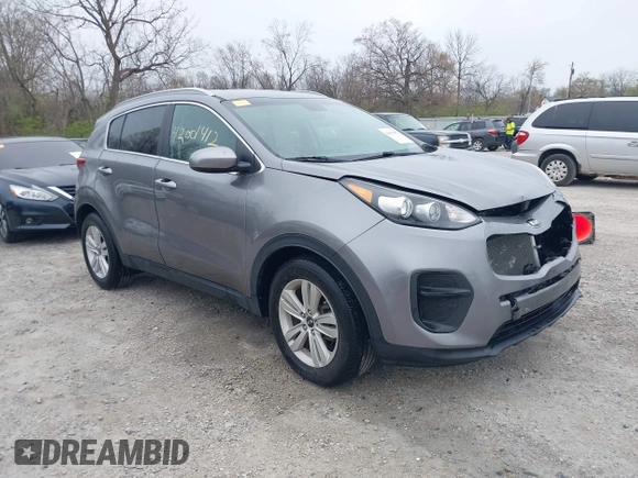 2017 Kia Sportage LX with VIN KNDPM3AC4H7231189, listed as a IAAI auction lot 42001412 with 83,550 mi miles. Bid and sale history available at carsss.com. Image 1.