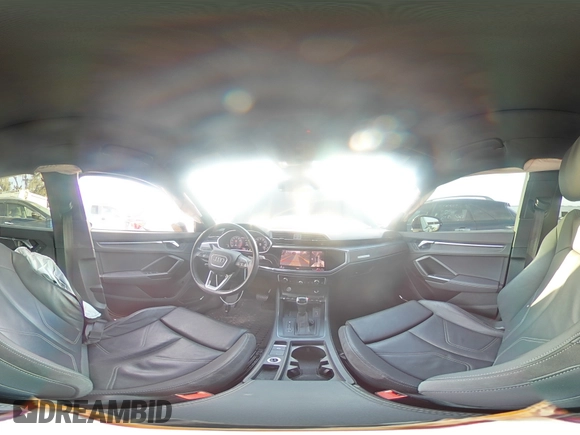 2020 Audi Q3 S line Prestige with VIN WA1FECF30L1106522, listed as a Copart auction lot 81418994 with 75,596 mi miles and Salvage Title. Bid and sale history available at carsss.com. Image 14.