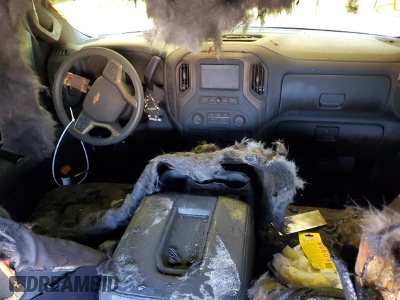 2021 Chevrolet Silverado 1500 Work Truck with VIN 1GCUYAEF1MZ189238, listed as a Copart auction lot 62217434 with Not Provided miles and Salvage Title. Bid and sale history available at DreamBid. Image 8.