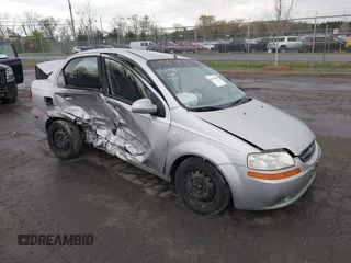 2005 Chevrolet Aveo LS with VIN KL1TD526X5B324267, listed as a IAAI auction lot 41947906 with 180,204 mi miles and . Bid and sale history available at DreamBid. Image 1.