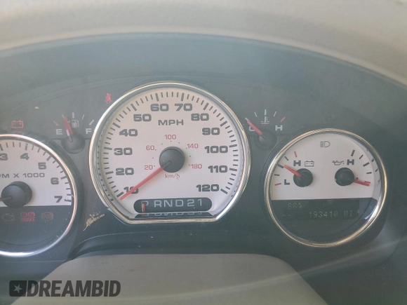 2005 Ford F-150 XLT with VIN 1FTPX14575NB53684, listed as a Copart auction lot 51509225 with 193,410 mi miles and Salvage Title. Bid and sale history available at carsss.com. Image 9.