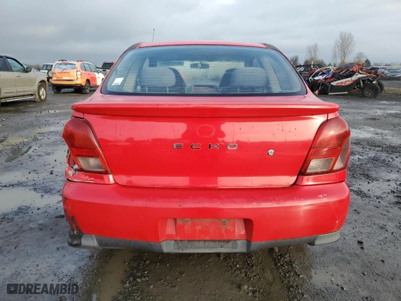 2001 Toyota ECHO with VIN JTDAT123610191482, listed as a Copart auction lot 88452455 with NaN miles and Salvage Title. Bid and sale history available at carsss.com. Image 6.