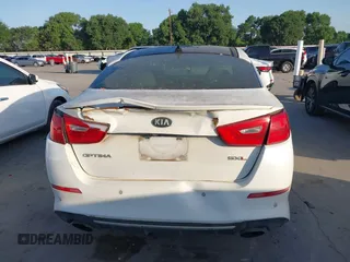 2015 Kia Optima SX Turbo with VIN 5XXGR4A69FG517335, listed as a IAAI auction lot 42014655 with 91,831 mi miles. Bid and sale history available at carsss.com. Image 16.
