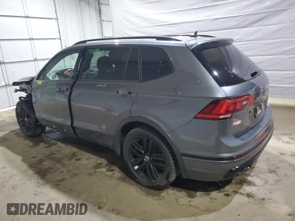 2022 Volkswagen Tiguan SE R-Line Black with VIN 3VV8B7AX6NM026562, listed as a Copart auction lot 57569015 with 115,478 mi miles and Salvage title. Bid and sale history available at DreamBid. Image 2.