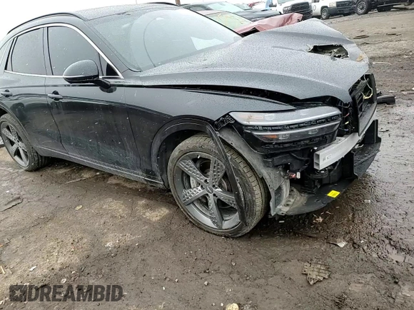 2024 Genesis GV70 2.5T with VIN 5NMMADTBXRH010177, listed as a Copart auction lot 48412575 with 18,877 mi miles and Salvage title. Bid and sale history available at DreamBid. Image 11.