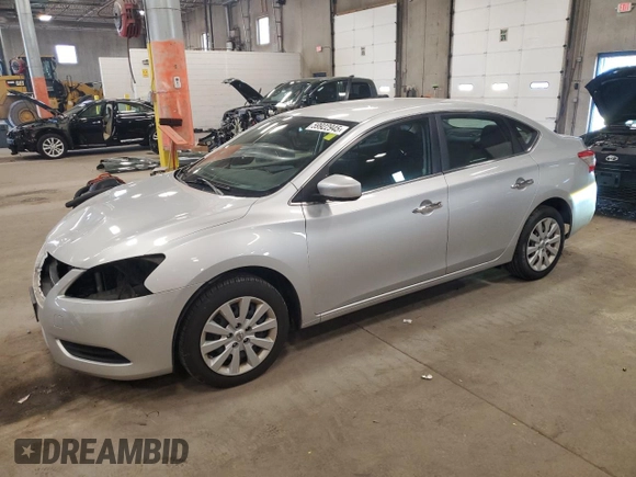 2014 Nissan Sentra SV z VIN 3N1AB7AP2EY255462, wystawiony jako Copart lot #59922945 z przebiegiem 75 860 mil mil oraz Szkoda całkowita • Salvage title. Historia ofert i sprzedaży dostępna na DreamBid. Obrazek 1.