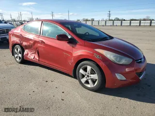 2013 Hyundai Elantra GLS PZEV with VIN KMHDH4AEXDU566852, listed as a Copart auction lot 50593015 with 141,408 mi miles and Salvage Title. Bid and sale history available at carsss.com. Image 4.