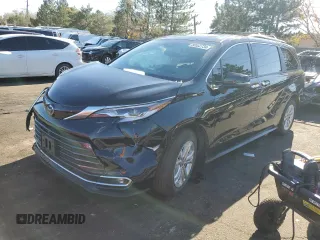 2023 Toyota Sienna Platinum with VIN 5TDESKFC6PS084698, listed as a Copart auction lot 80532734 with 16,884 mi miles and Salvage Title. Bid and sale history available at DreamBid. Image 1.