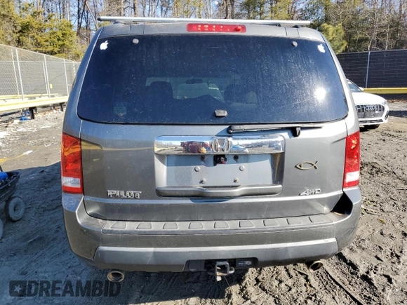 2009 Honda Pilot EX with VIN 5FNYF48459B001837, listed as a Copart auction lot 42223455 with Not Provided miles and Salvage Title. Bid and sale history available at carsss.com. Image 6.