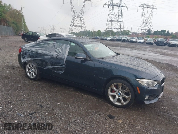 2014 BMW 4 Series 435i xDrive with VIN WBA3R5C58EK188668, listed as a IAAI auction lot 39946954 with 89,513 mi miles and . Bid and sale history available at DreamBid. Image 1.