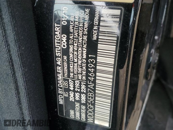 2010 Mercedes-Benz C-Class C 300 Sport with VIN WDDGF5EB7AF464931, listed as a Copart auction lot 52492905 with 149,964 mi miles and Clean Title. Bid and sale history available at carsss.com. Image 12.