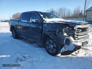 2022 GMC Sierra 1500 SLT with VIN 1GTU9DED3NZ142162, listed as a Copart auction lot 88558535 with 0 mi miles and Salvage Title. Bid and sale history available at carsss.com. Image 4.