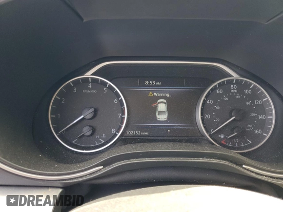 2019 Nissan Maxima SV with VIN 1N4AA6AV5KC373640, listed as a Copart auction lot 57222715 with 102,152 mi miles and Salvage title. Bid and sale history available at DreamBid. Image 9.