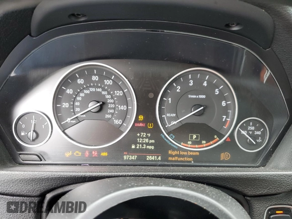 2014 BMW 3 Series 328i Gran Turismo xDrive with VIN WBA3X5C51ED559180, listed as a Copart auction lot 56456715 with 97,347 mi miles and Salvage title. Bid and sale history available at DreamBid. Image 9.