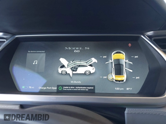 2013 Tesla Model S с VIN 5YJSA1CG8DFP22036, выставлен на аукционе IAAI как лот 41886249 с пробегом 125 477 миль миль и . История ставок и продаж доступна на DreamBid. Изображение 7.