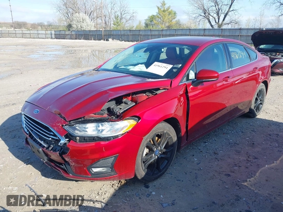 2019 Ford Fusion SE with VIN 3FA6P0HD1KR166565, listed as a IAAI auction lot 41961294 with 99,355 mi miles. Bid and sale history available at carsss.com. Image 16.