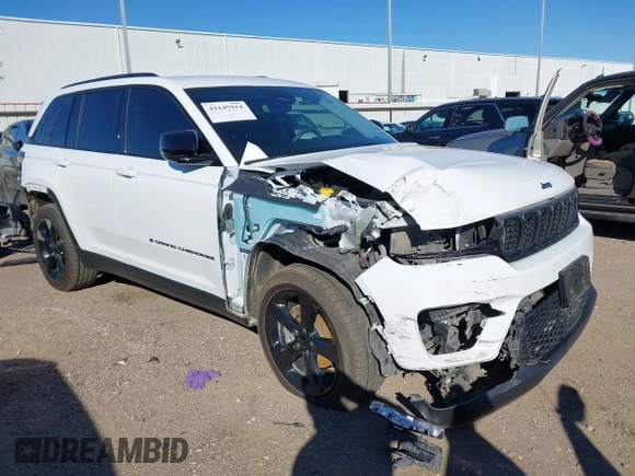 2023 Jeep Grand Cherokee Limited with VIN 1C4RJGBG2PC521012, listed as a IAAI auction lot 41145914 with 51,686 mi miles and . Bid and sale history available at DreamBid. Image 1.