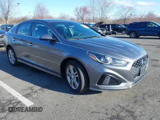2018 Hyundai Sonata SEL with VIN 5NPE34AFXJH718120, listed as a IAAI auction lot 41847879 with 84,408 mi miles and . Bid and sale history available at carsss.com. Image 1.