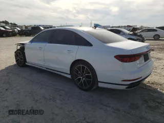 2020 Audi A8 L with VIN WAU8DAF81LN015654, listed as a Copart auction lot 79126853 with 26,587 mi miles. Bid and sale history available at carsss.com. Image 2.