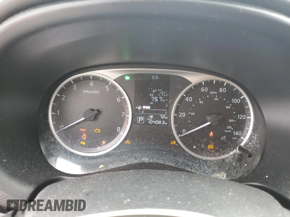 2020 Nissan Kicks S with VIN 3N1CP5BV3LL544243, listed as a Copart auction lot 44253975 with 104,083 mi miles and Salvage Title. Bid and sale history available at carsss.com. Image 9.