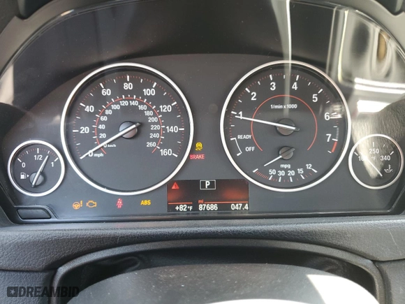 2017 BMW 4 Series 430i with VIN WBA4F7C52HG438227, listed as a Copart auction lot 52715085 with 87,686 mi miles and Salvage Title. Bid and sale history available at carsss.com. Image 9.