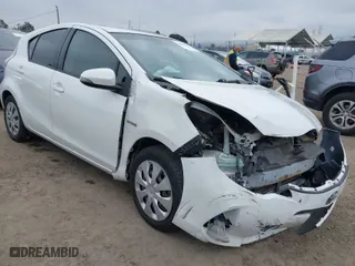 2013 Toyota Prius c One with VIN JTDKDTB32D1542013, listed as a IAAI auction lot 41902051 with 134,582 mi miles. Bid and sale history available at carsss.com. Image 1.