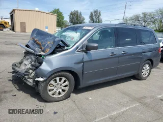 2010 Honda Odyssey EX z VIN 5FNRL3H44AB069719, wystawiony jako Copart lot #54139575 z przebiegiem Nie podano mil oraz Szkoda całkowita • Salvage title. Historia ofert i sprzedaży dostępna na DreamBid. Obrazek 1.