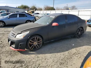 2007 Infiniti G35 Sedan Journey with VIN JNKBV61E47M707451, listed as a Copart auction lot 42640955 with 207,310 mi miles and Salvage Title. Bid and sale history available at carsss.com. Image 1.