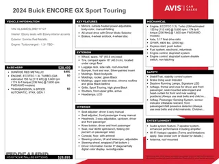 2024 Buick Encore GX Sport Touring with VIN KL4AMESL3RB117127, listed as a Copart auction lot 50699835 with 23,813 mi miles and Non Repairable. Bid and sale history available at carsss.com. Image 13.
