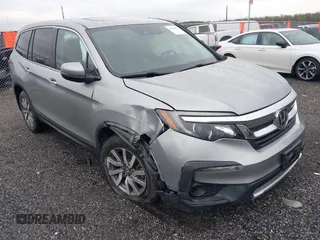 2019 Honda Pilot EX-L z VIN 5FNYF5H55KB045230, wystawiony jako IAAI lot #41953954 z przebiegiem 101 721 mil mil oraz . Historia ofert i sprzedaży dostępna na DreamBid. Obrazek 1.