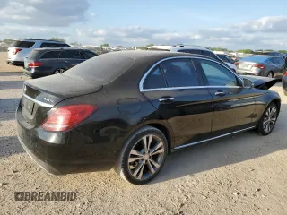 2017 Mercedes-Benz C 300 with VIN WDDWF4KB5HR232055, listed as a Copart auction lot 52674055 with 124,598 mi miles and Salvage Title. Bid and sale history available at DreamBid. Image 3.