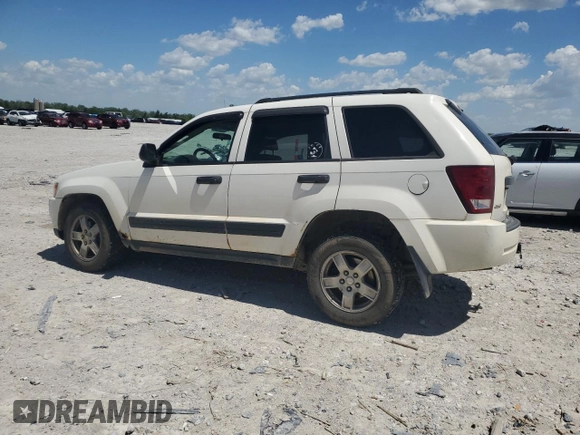 2005 Jeep Grand Cherokee Laredo with VIN 1J4GR48K05C625144, listed as a Copart auction lot 57477275 with 167,654 mi miles and Salvage title. Bid and sale history available at DreamBid. Image 2.