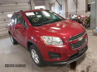 2015 Chevrolet Trax LT with VIN KL7CJRSB6FB063787, listed as a IAAI auction lot 41858467 with 134,342 mi miles. Bid and sale history available at carsss.com. Image 1.