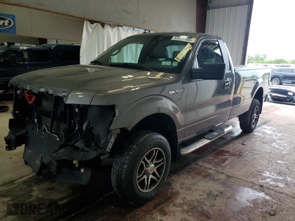 2013 Ford F-150 XL with VIN 1FTNF1EF9DKD63737, listed as a Copart auction lot 57023185 with 47,489 mi miles and Salvage title. Bid and sale history available at DreamBid. Image 1.