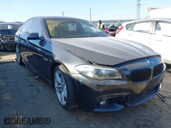 2014 BMW 5 Series 535i with VIN WBA5B1C54ED480604, listed as a IAAI auction lot 41779941 with 146,569 mi miles. Bid and sale history available at carsss.com. Image 1.