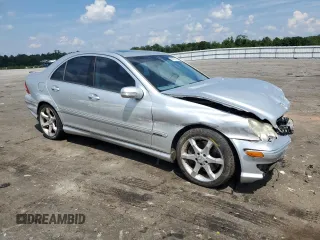 2007 Mercedes-Benz C 230 Sport with VIN WDBRF52H97A923151, listed as a Copart auction lot 63037255 with 196,893 mi miles and Salvage title. Bid and sale history available at DreamBid. Image 4.
