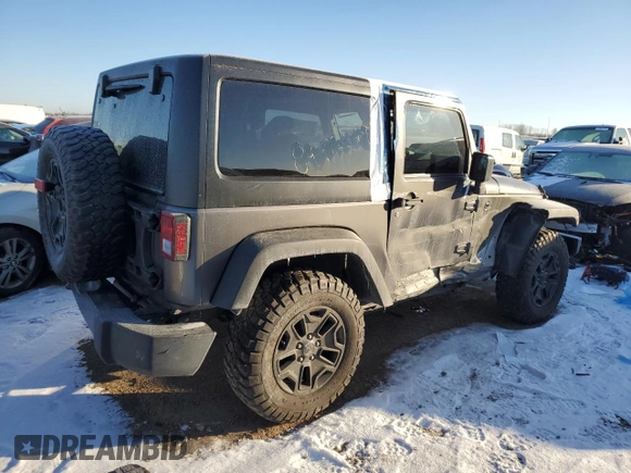 2017 Jeep Wrangler Willys Wheeler with VIN 1C4AJWAG2HL638213, listed as a Copart auction lot 88121675 with 62,760 mi miles and Salvage Title. Bid and sale history available at DreamBid. Image 3.