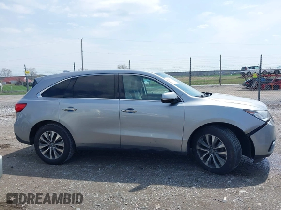 2016 Acura MDX w/Tech with VIN 5FRYD4H47GB039491, listed as a IAAI auction lot 42025711 with 124,491 mi miles. Bid and sale history available at carsss.com. Image 13.