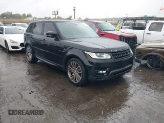 2016 Land Rover Range Rover Sport V8 Dynamic with VIN SALWR2EF2GA111008, listed as a IAAI auction lot 40704433 with 122,931 mi miles. Bid and sale history available at carsss.com. Image 1.