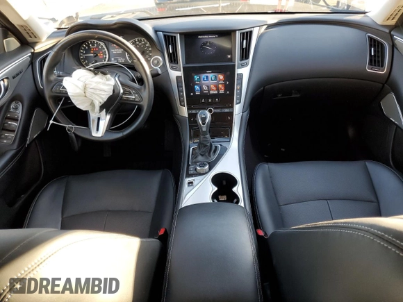 2023 Infiniti Q50 Luxe with VIN JN1EV7BP5PM510392, listed as a Copart auction lot 88456145 with 12,678 mi miles and Salvage Title. Bid and sale history available at DreamBid. Image 8.