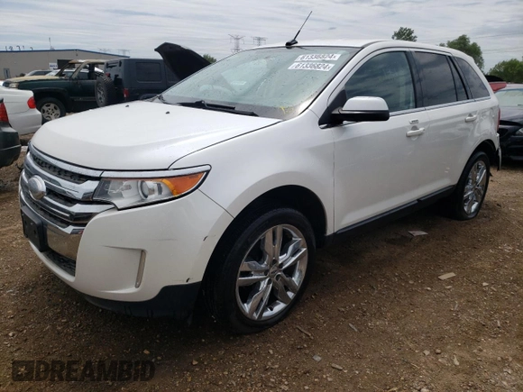2013 Ford Edge Limited with VIN 2FMDK3KCXDBE16710, listed as a Copart auction lot 61336824 with 131,129 mi miles and Salvage Title. Bid and sale history available at carsss.com. Image 1.