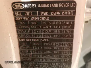 2015 Land Rover Range Rover Evoque Pure Plus z VIN SALVP2BG2FH992524, wystawiony jako Copart lot #49291495 z przebiegiem Nie podano mil oraz Szkoda całkowita • Salvage title. Historia ofert i sprzedaży dostępna na DreamBid. Obrazek 13.