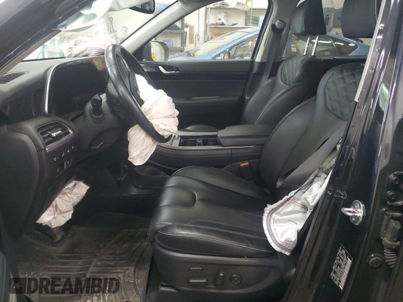 2021 Hyundai Palisade Limited with VIN KM8R5DHE1MU207961, listed as a Copart auction lot 56989515 with 36,416 mi miles and Salvage title. Bid and sale history available at DreamBid. Image 7.