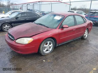 2001 Ford Taurus SES with VIN 1FAFP55U11A283914, listed as a IAAI auction lot 41110448 with 169,017 mi miles. Bid and sale history available at carsss.com. Image 2.