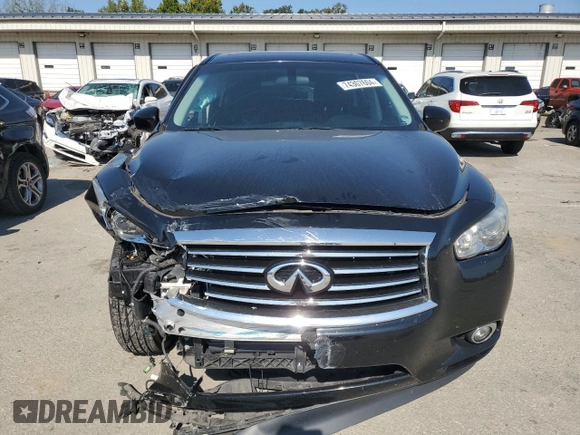 2013 Infiniti JX35 with VIN 5N1AL0MM2DC333731, listed as a Copart auction lot 74307604 with 121,310 mi miles and Salvage Title. Bid and sale history available at carsss.com. Image 5.