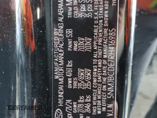 2024 Hyundai Tucson SEL with VIN 5NMJBCDE7RH416985, listed as a Copart auction lot 49323035 with 7,450 mi miles and Salvage Title. Bid and sale history available at carsss.com. Image 14.