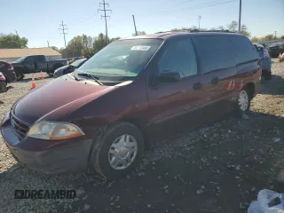 2000 Ford Windstar LX with VIN 2FMZA5142YBD01992, listed as a Copart auction lot 76601544 with 57,033 mi miles and Clean Title. Bid and sale history available at carsss.com. Image 1.