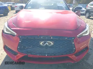 2017 Infiniti Q60 Red Sport 400 with VIN JN1FV7EK0HM610664, listed as a IAAI auction lot 40728910 with 89,817 mi miles and . Bid and sale history available at carsss.com. Image 6.