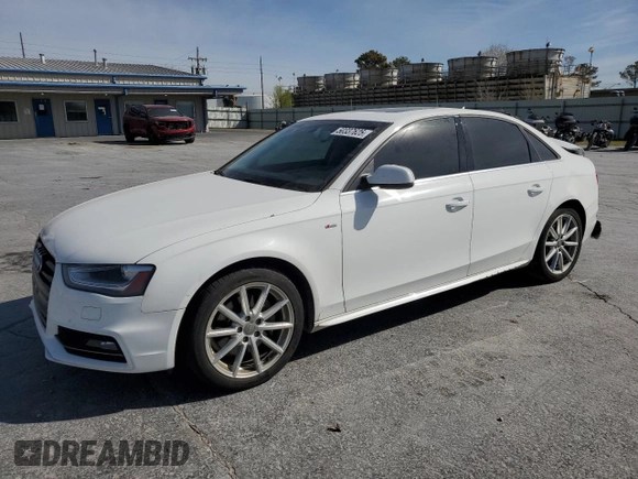 2015 Audi A4 Premium Plus with VIN WAUFFAFL2FN025314, listed as a Copart auction lot 50337625 with 61,014 mi miles and Salvage Title. Bid and sale history available at carsss.com. Image 1.