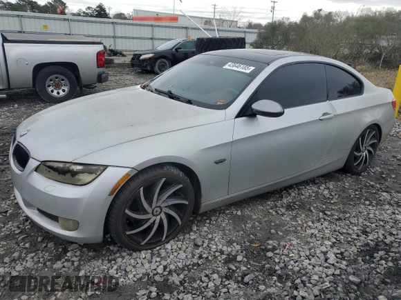 2007 BMW 3 Series 335i with VIN WBAWB73537PV82260, listed as a Copart auction lot 43646185 with Not Provided miles and Clean Title. Bid and sale history available at carsss.com. Image 1.